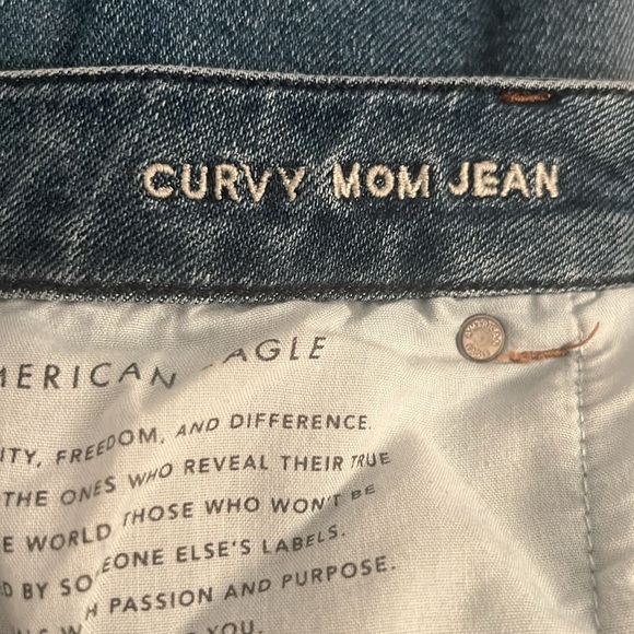 AE Distressed Curvy Mom Jean - Size 16 - Picture 3 of 3